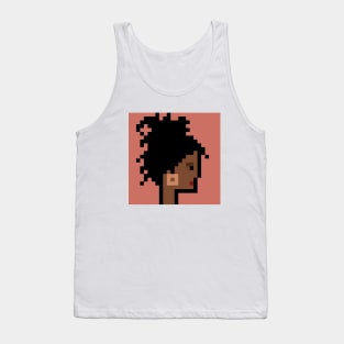 Pixel Art / Afro Woman Dreadlocks /ToolCrypto NFT #52 T-Shirt Tank Top